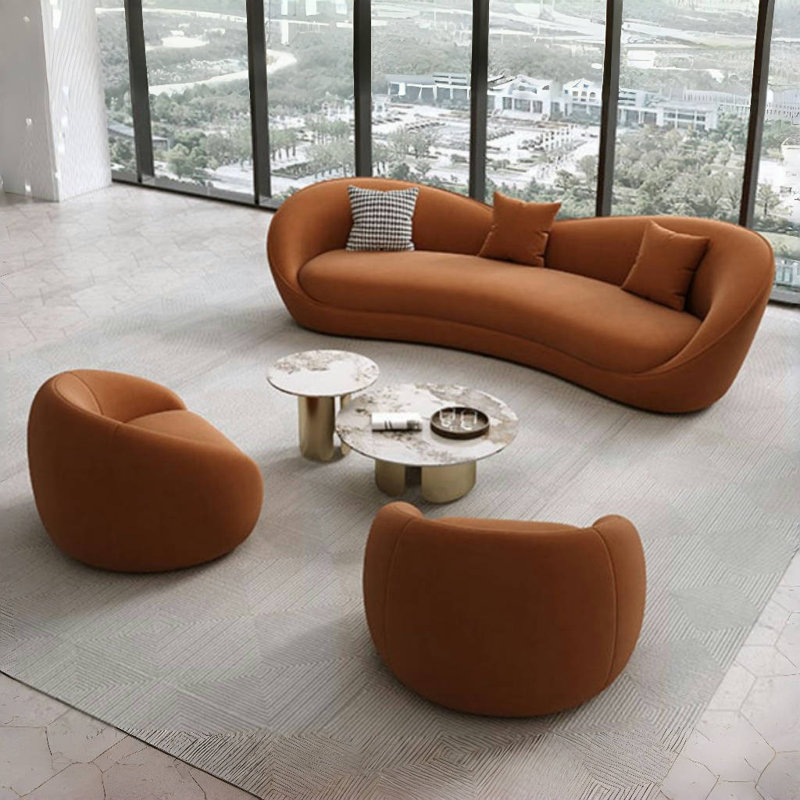 Lifton Modern Simple Sofa Coffee Table Combination 5 Piece Living